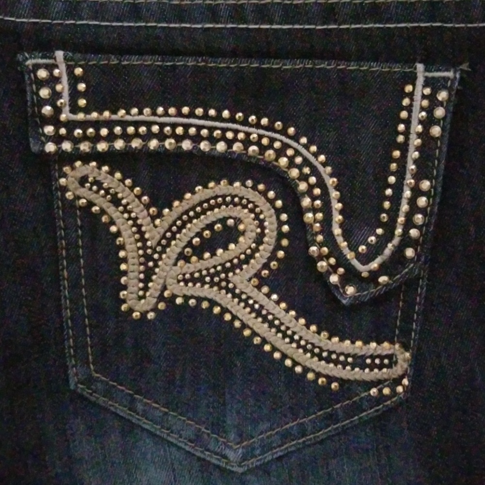 Women's Used Roc A Wear Gaucho's Jeans Size 9 - Picture 6 of 6